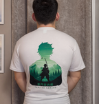 Tanjiro T-shirt from ScandiAnime featuring a detailed graphic of Tanjiro Kamado from Demon Slayer, casual fit and comfortable fabric.