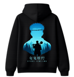 ScandiAnime Gyomei hoodie featuring a detailed graphic design on the front, made of soft fabric, perfect for casual wear.