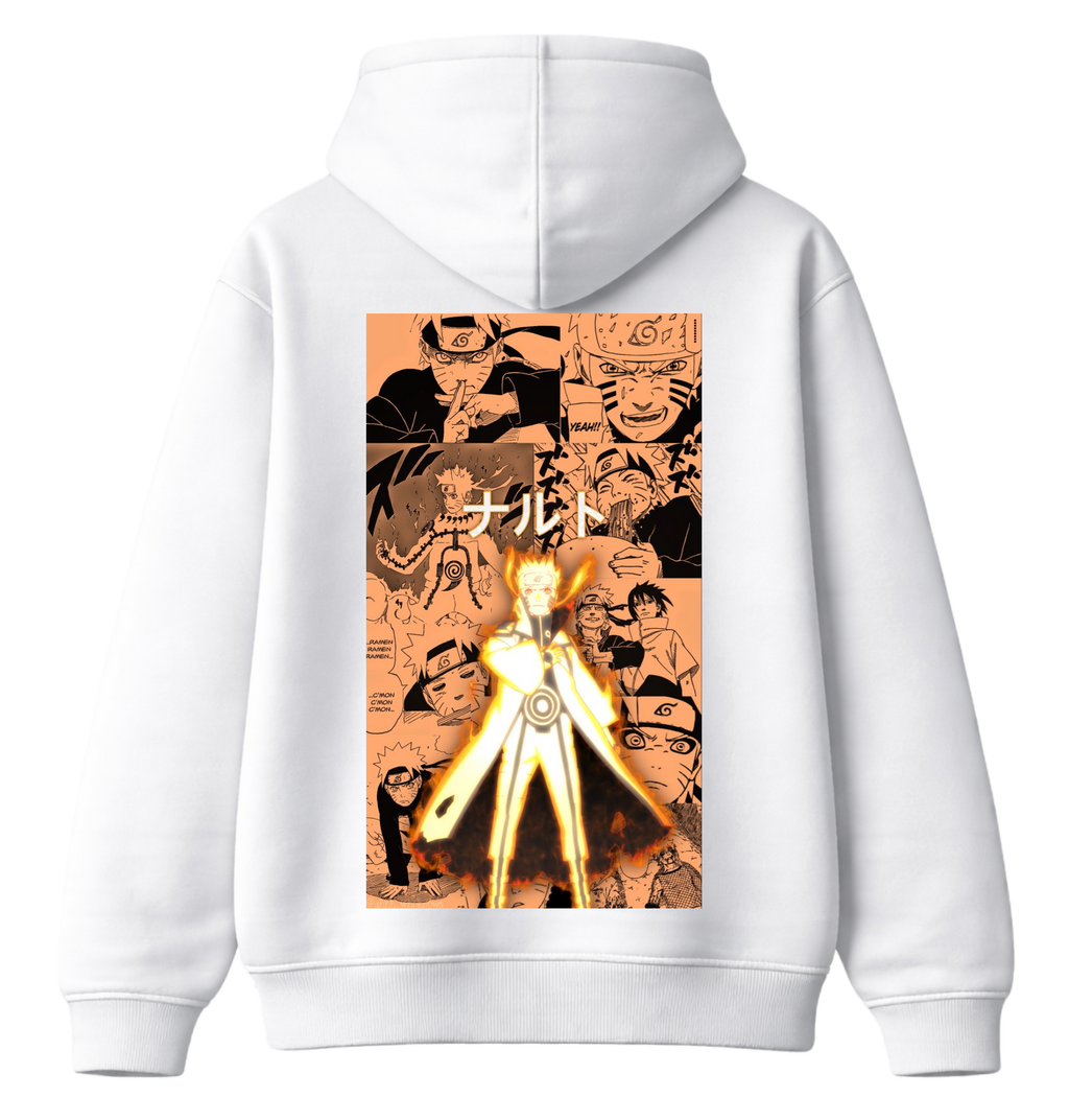 Naruto Uzumaki hoodie by ScandiAnime featuring a vibrant front graphic, soft fabric, and a comfortable fit for fans of anime fashion.