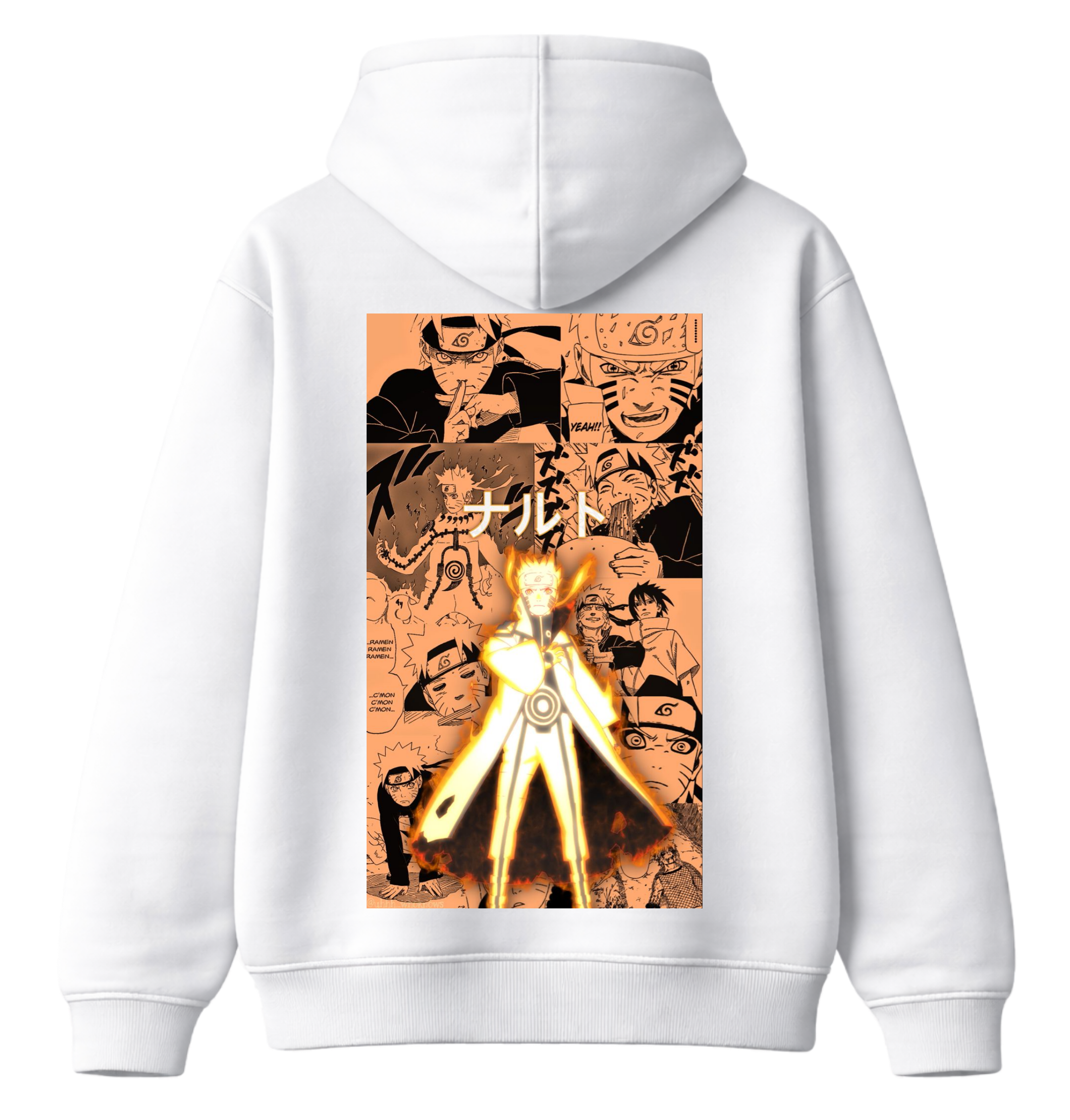 Naruto Uzumaki hoodie by ScandiAnime featuring a vibrant front graphic, soft fabric, and a comfortable fit for fans of anime fashion.