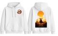 White Zenitsu hoodie from ScandiAnime, featuring a comfortable fit and detailed design inspired by the anime character.