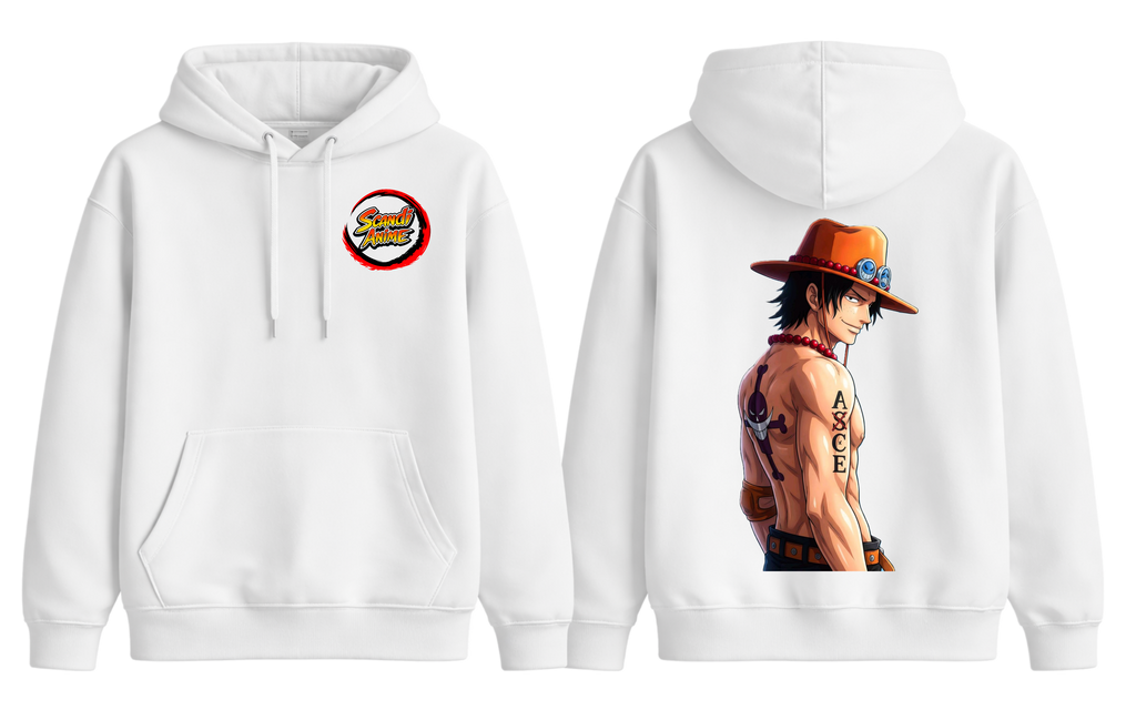One Piece - Ace Hoodie - ScandiAnime
