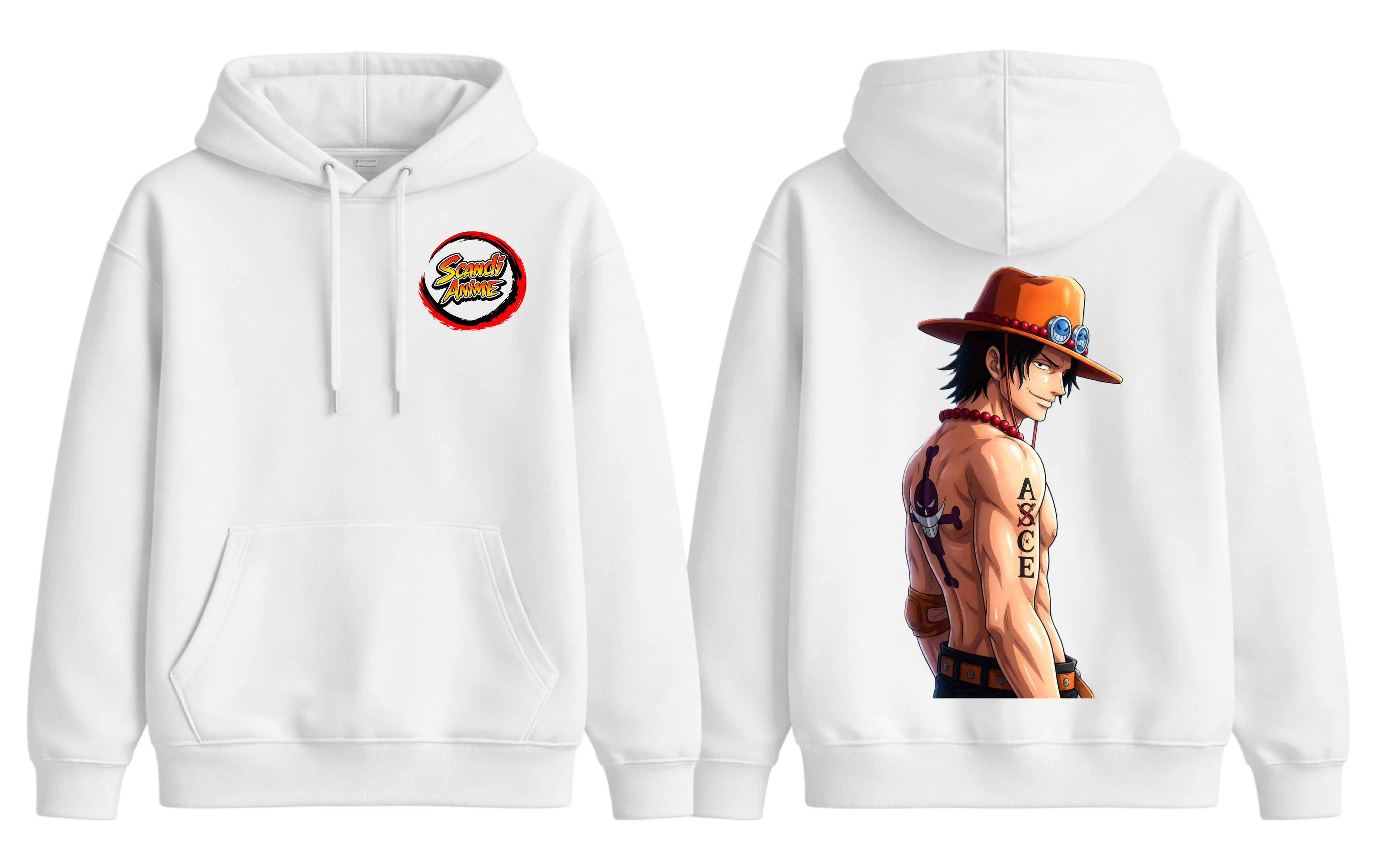 One Piece - Ace Hoodie - ScandiAnime