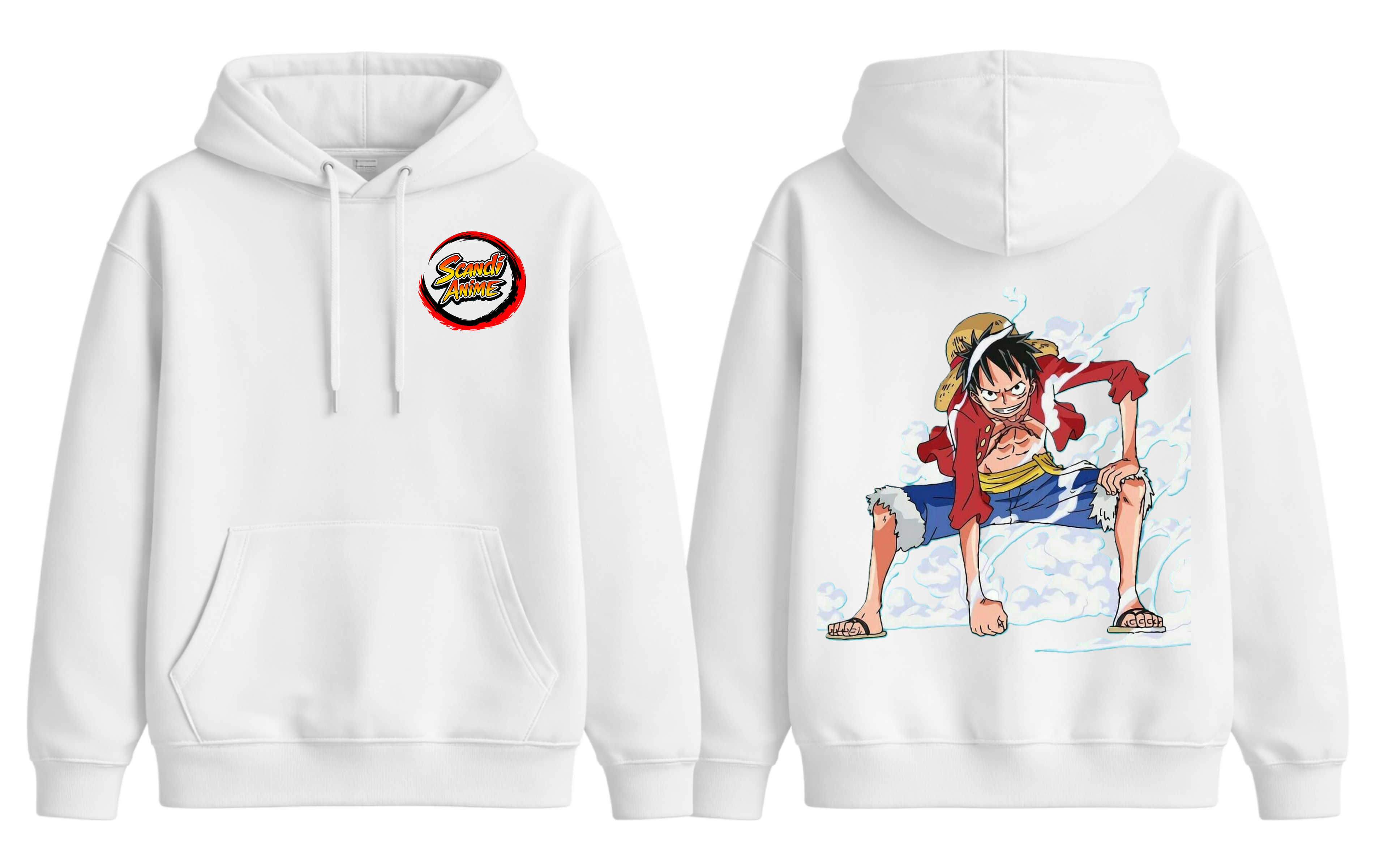 One Piece - Luffy Hoodie - ScandiAnime