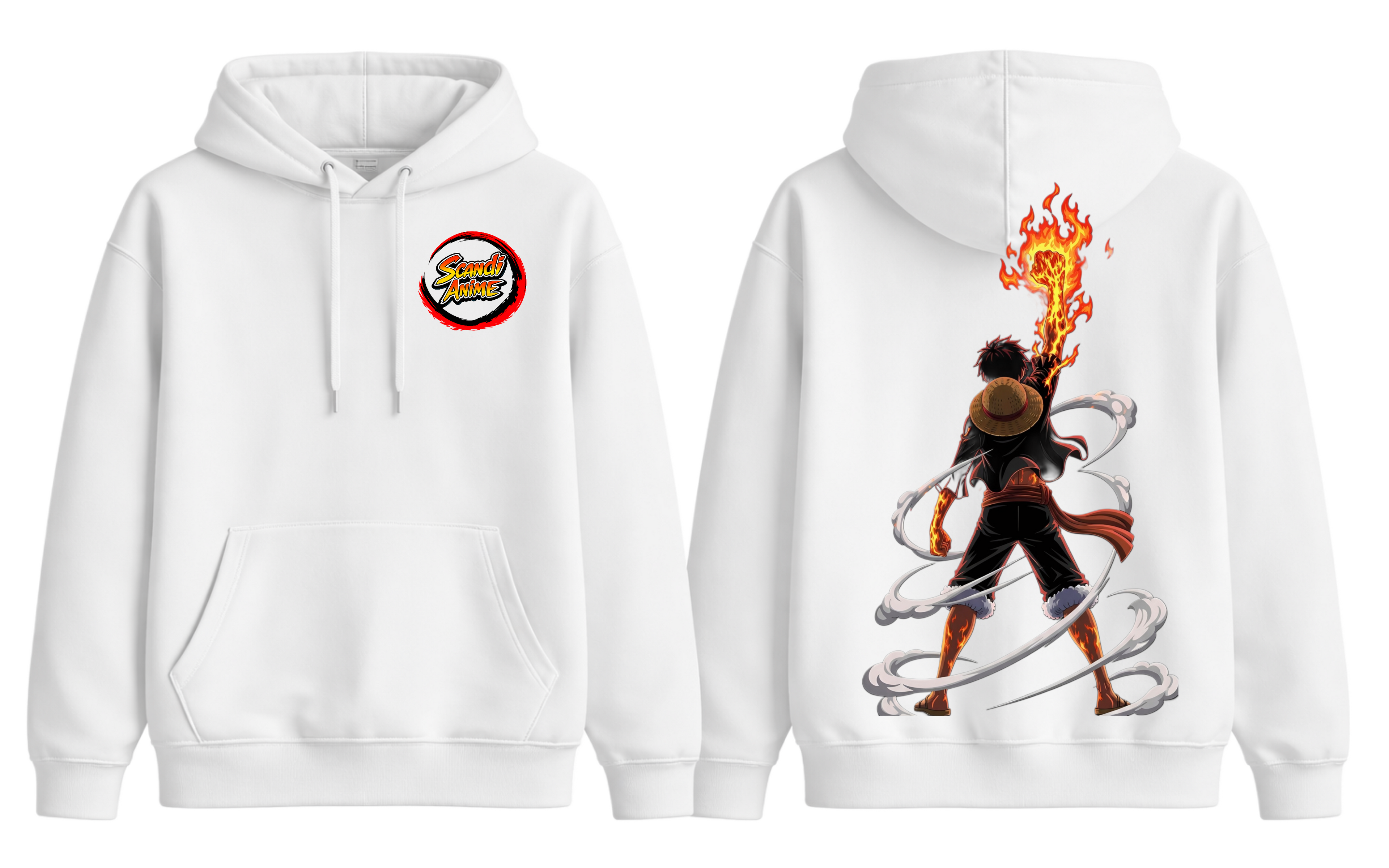One Piece - Luffy Hoodie - ScandiAnime