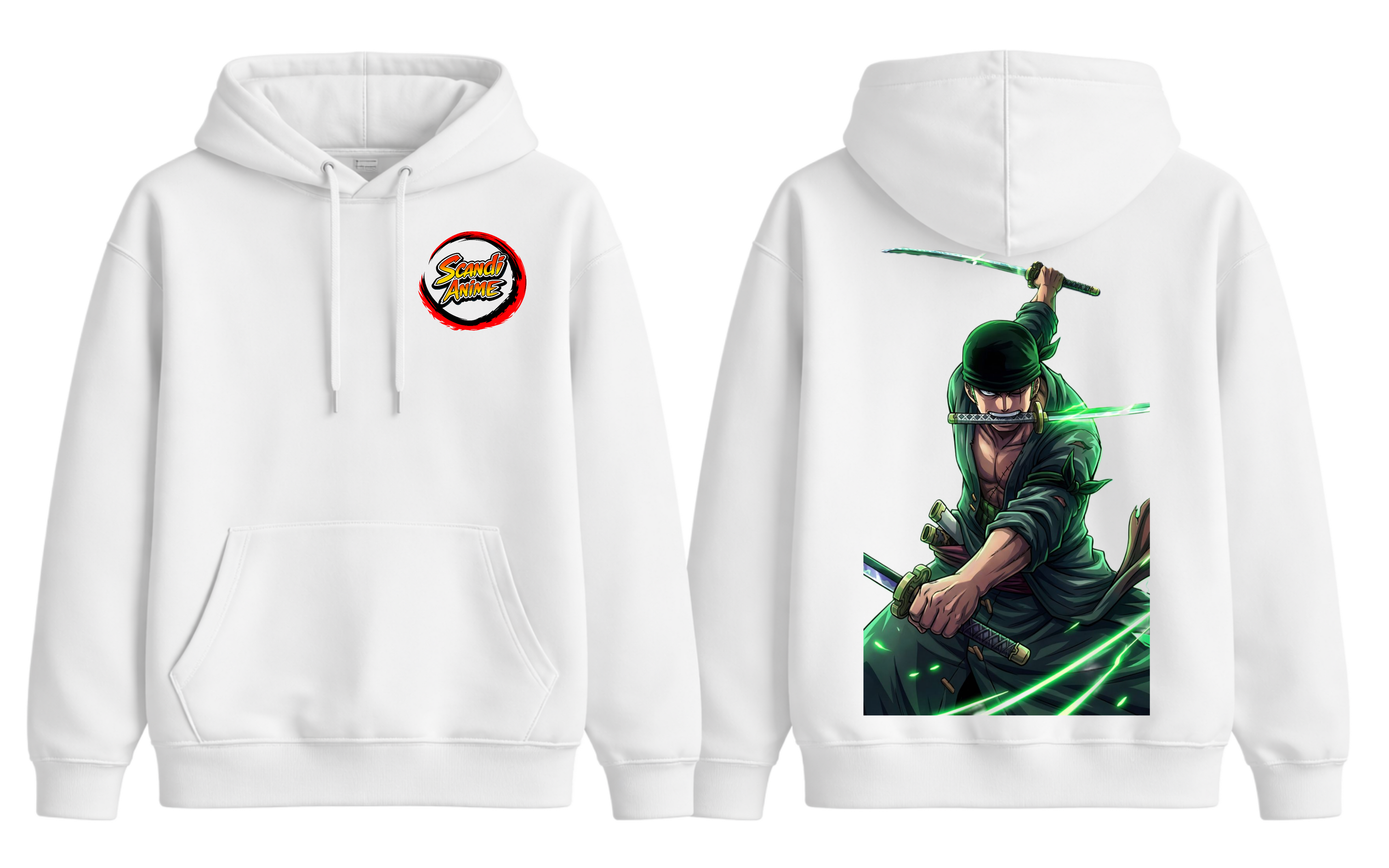 One Piece - Zoro Hoodie - ScandiAnime