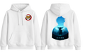 White Giyu hoodie from ScandiAnime, soft fabric, with detailed Giyu character design, perfect for anime fans and casual wear.