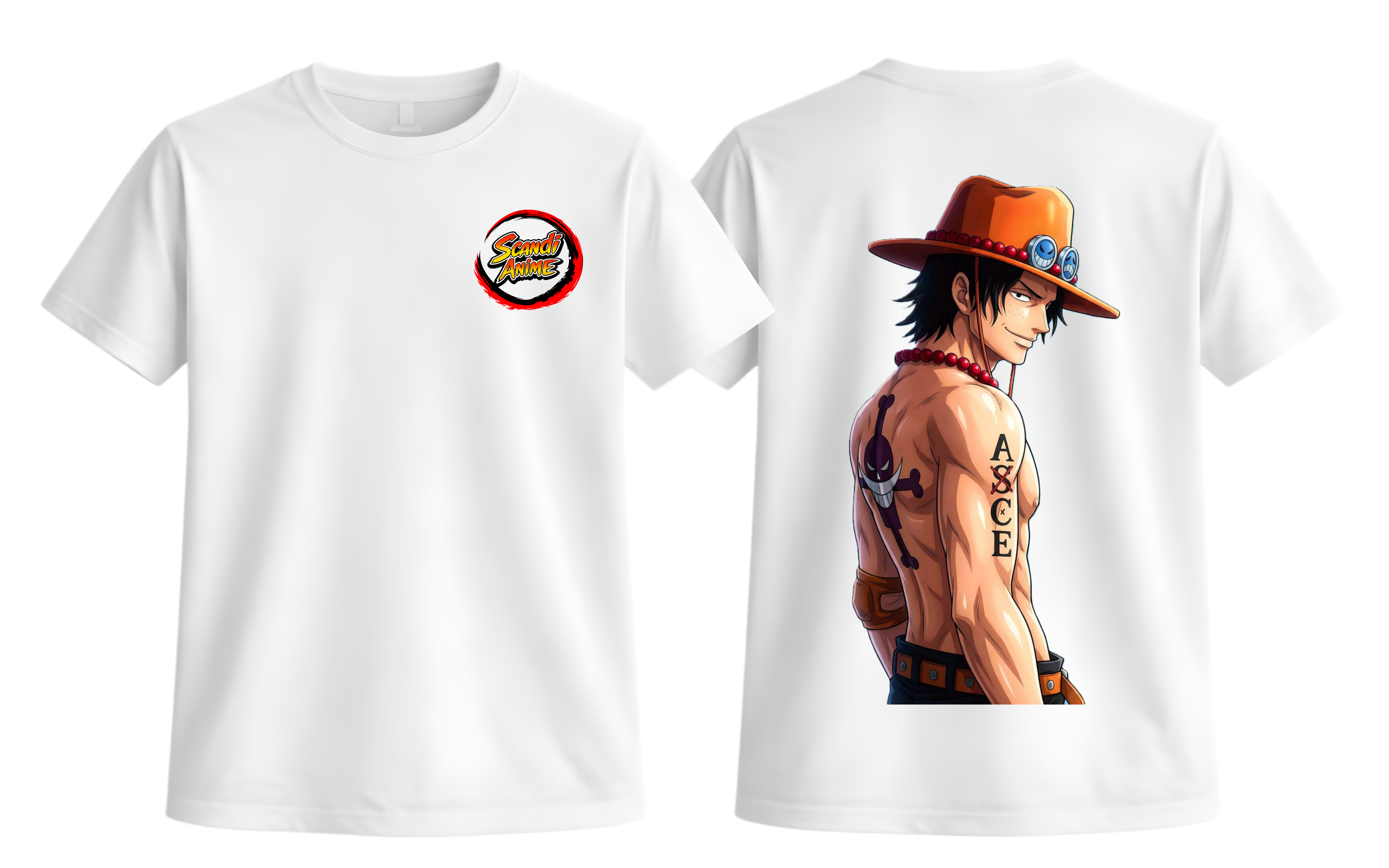 One Piece - Ace T-Shirt - ScandiAnime