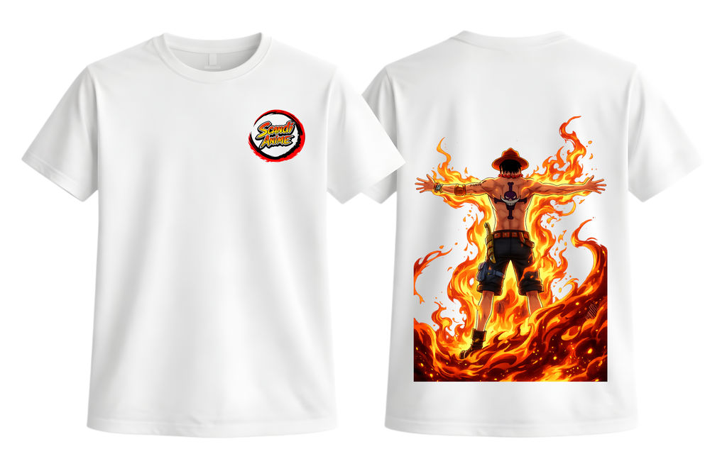 One Piece - Ace T-Shirt - ScandiAnime