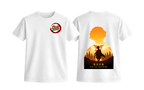 White Zenitsu T-Shirt from ScandiAnime featuring a graphic design of Zenitsu from Demon Slayer.
