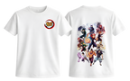 White Jujutsu Kaisen T-Shirt by ScandiAnime featuring character graphic on front, casual fit, and comfortable cotton fabric.