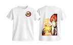 White Choi Jong-In T-shirt by ScandiAnime featuring a casual fit and graphic design on the front.