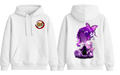 White Shinobu Kocho hoodie from ScandiAnime featuring anime-inspired design and comfortable fabric, perfect for fans of Demon Slayer.