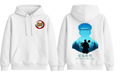 White Gyomei hoodie from ScandiAnime featuring a comfortable fit and detailed graphic design on the front.