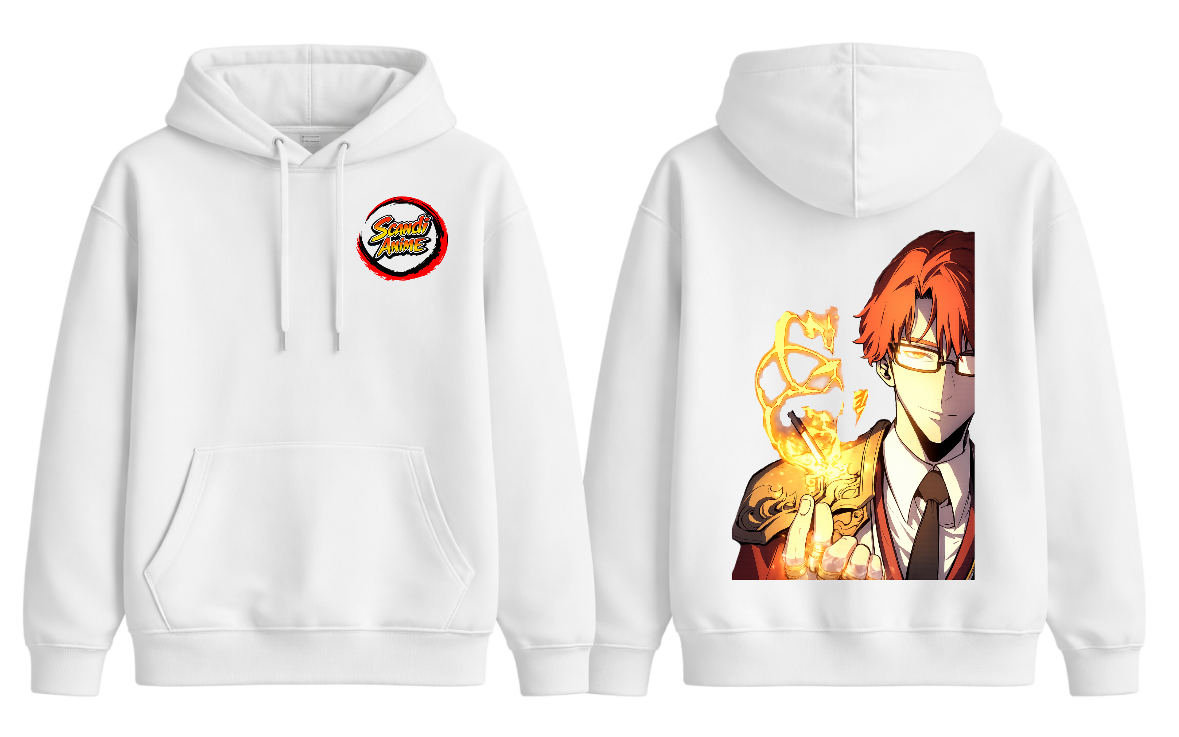 White Choi Jong-In hoodie from ScandiAnime featuring a comfortable fit and stylish design, ideal for casual wear.