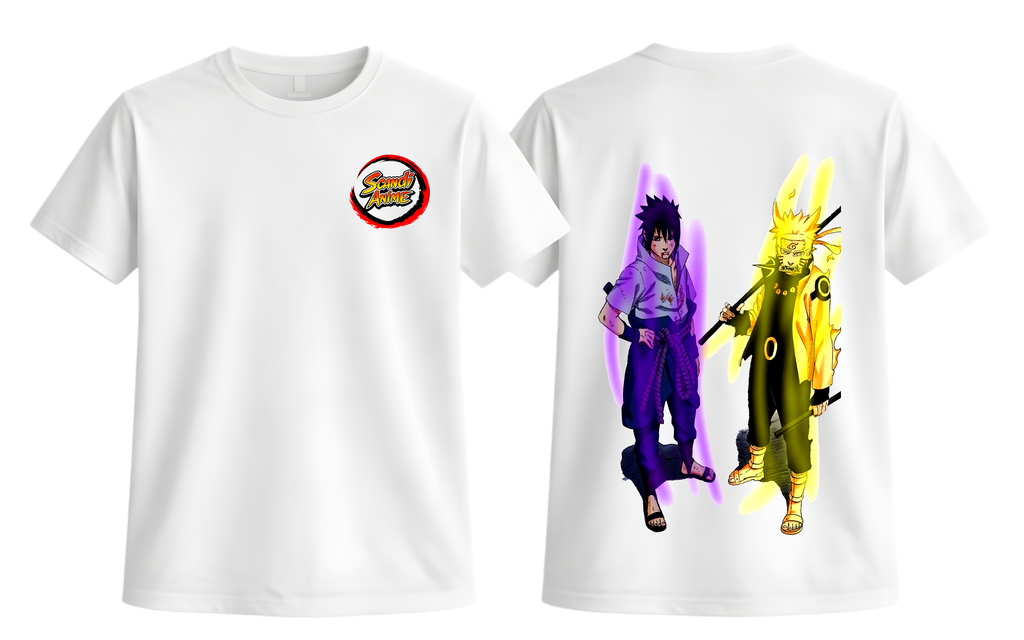 Naruto and Sasuke T-shirt - ScandiAnime