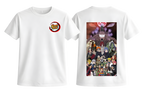 White Naruto Shippuden T-Shirt by ScandiAnime featuring iconic character design on soft cotton fabric.
