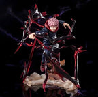 ScandiAnime Yuji Itadori figure depicting the character in detailed anime-style design with vibrant colors and dynamic pose.