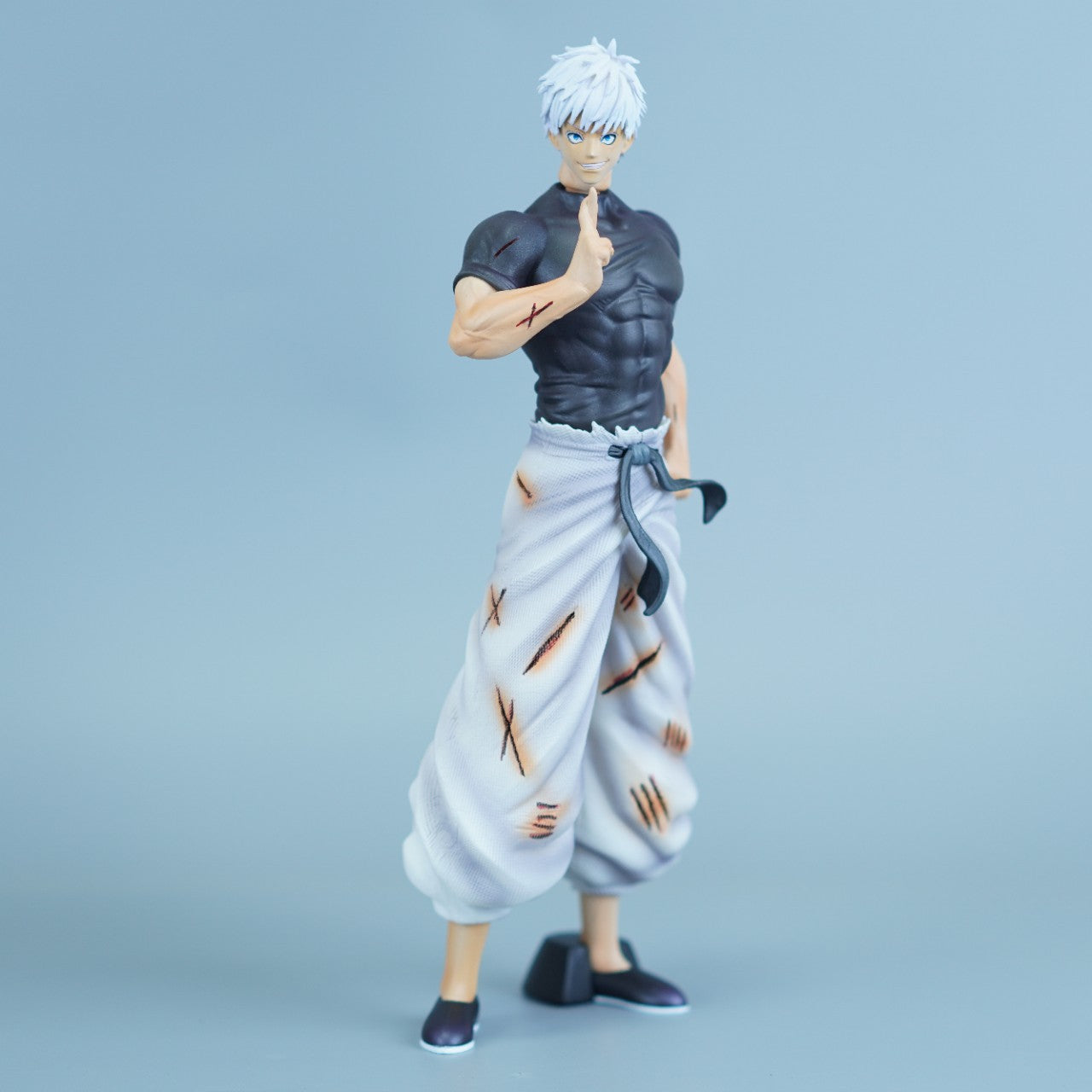 ScandiAnime Satoru Gojo figure showing detailed design and pose from the anime series, perfect for collectors and fans.