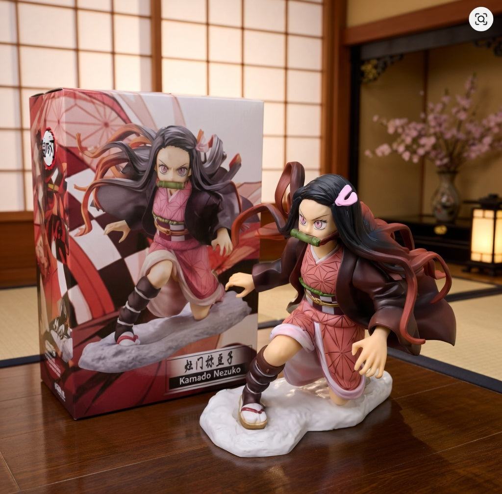 ScandiAnime Nezuko figure showing detailed design, vibrant colors, and intricate features from the popular anime character.