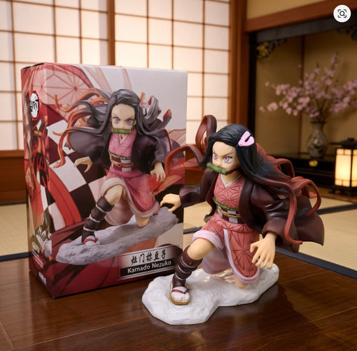 ScandiAnime Nezuko figure showing detailed design, vibrant colors, and intricate features from the popular anime character.