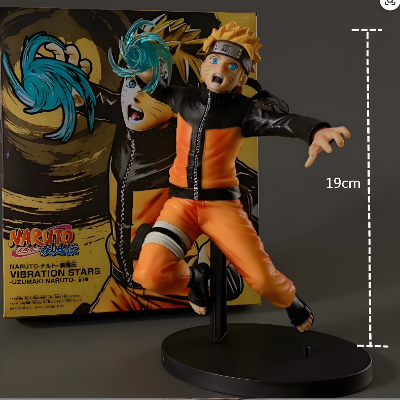 ScandiAnime Naruto figure depicting Naruto Uzumaki in his signature orange and blue ninja outfit, standing with a determined pose.