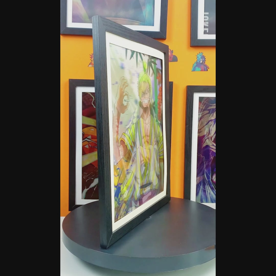One Piece - Luffy, Zoro and Sanji 3D Poster