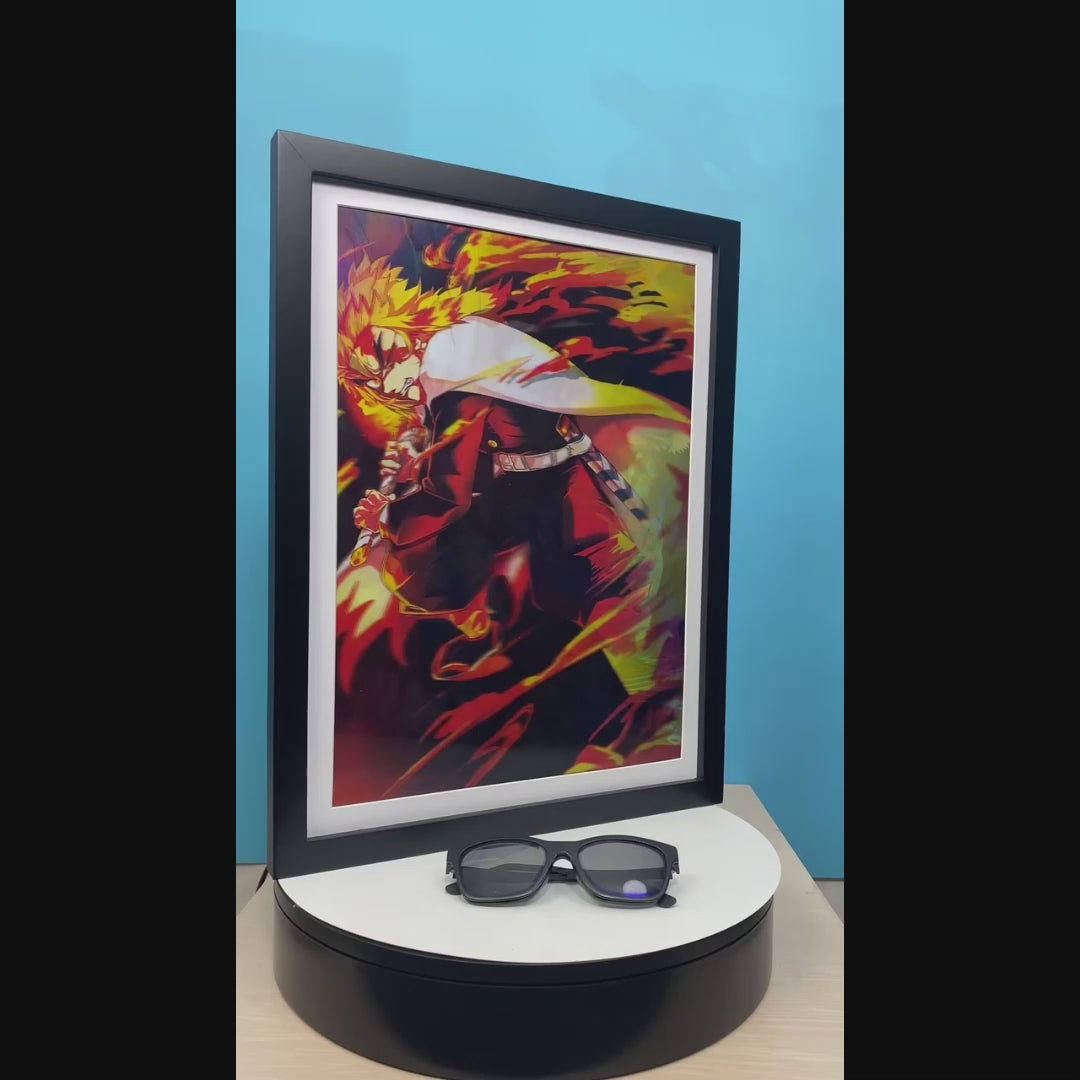 Demon Slayer - Rengoku and Akaza 3D Poster