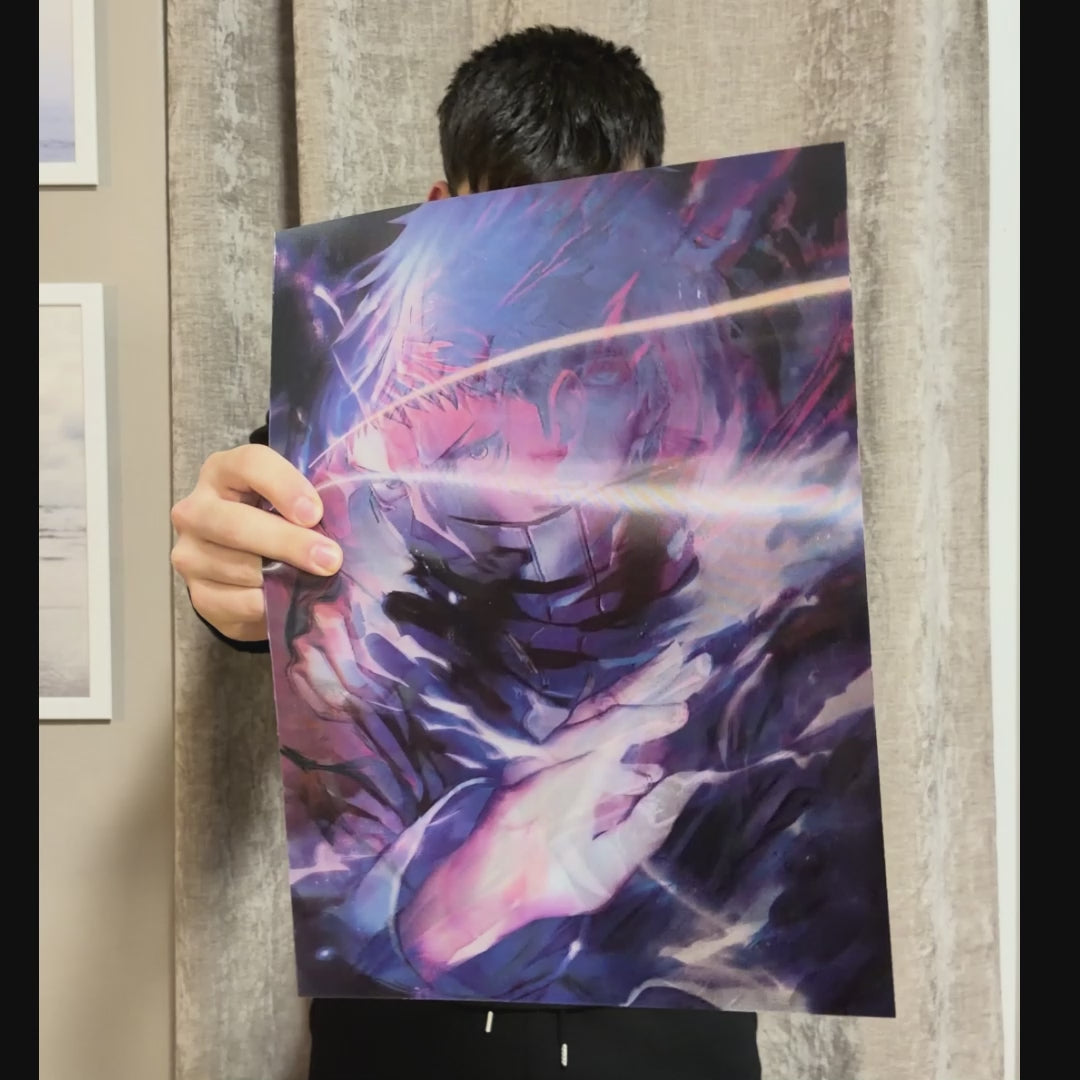 Jujutsu Kaisen - Yuji, Gojo and Sukuna 3D Poster
