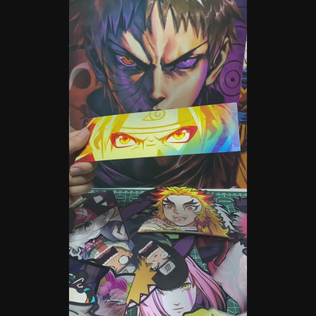 Naruto and Sasuke 3D Stickers