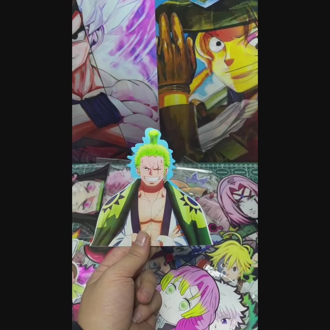 One Piece - Sanji, Luffy and Zoro 3D Stickers