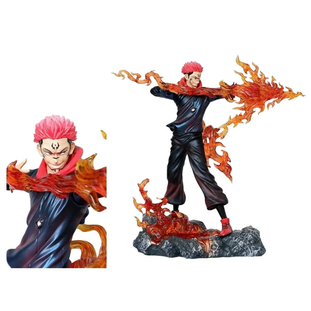 ScandiAnime Sukuna figure showcasing detailed design with intricate features and vibrant colors on a white background.